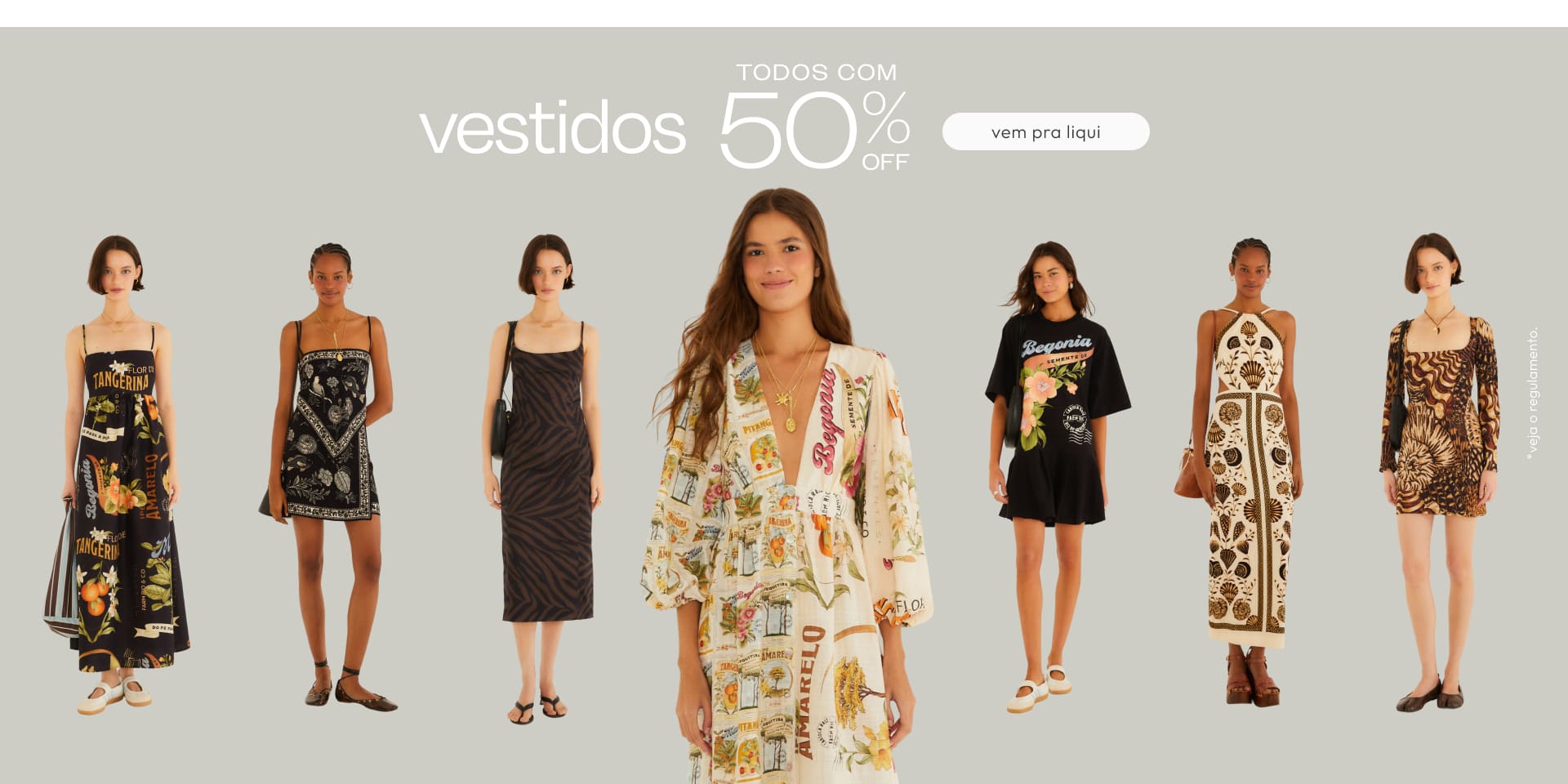 Vestidos com 50% OFF