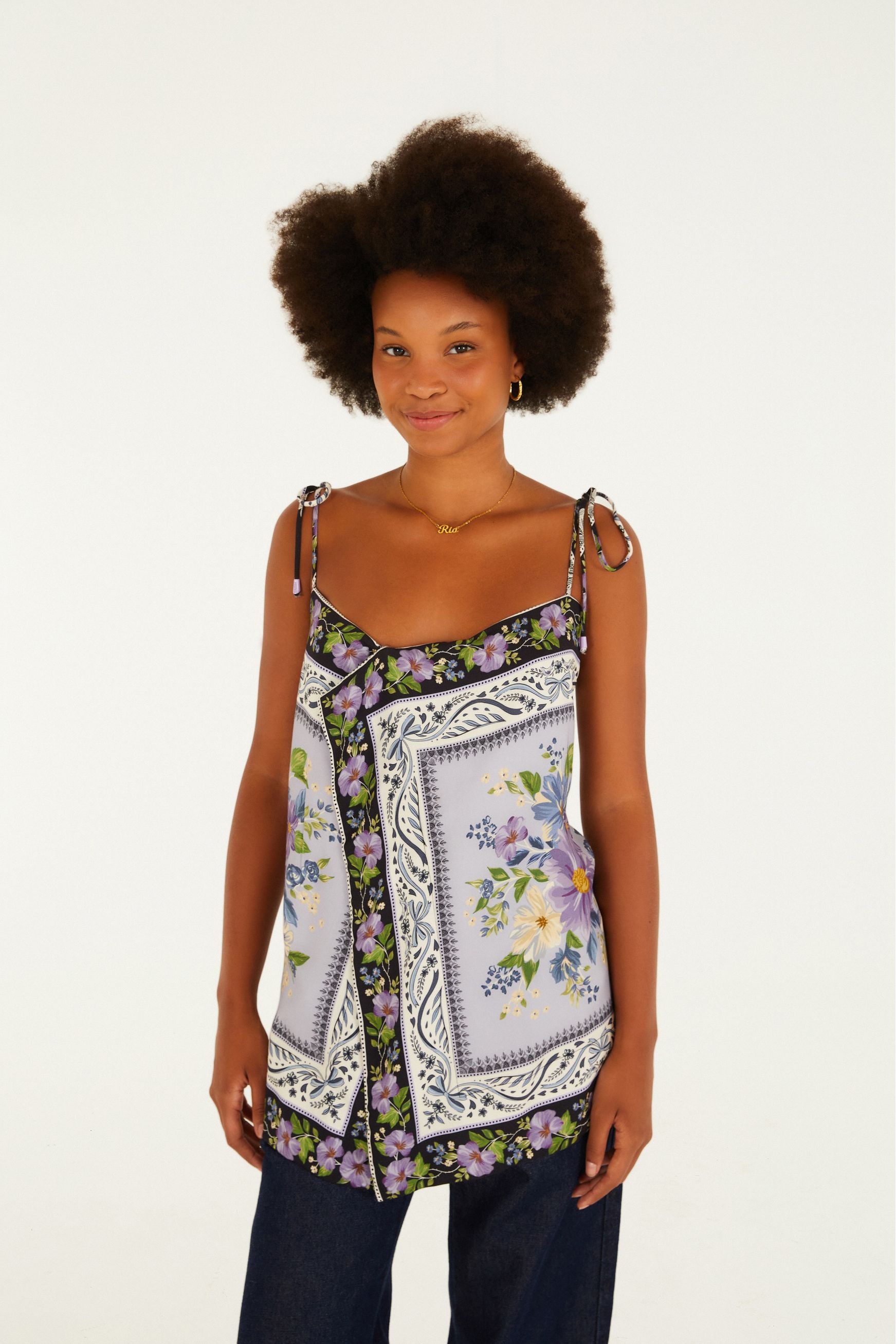 Regata Estampada Lenço Alina